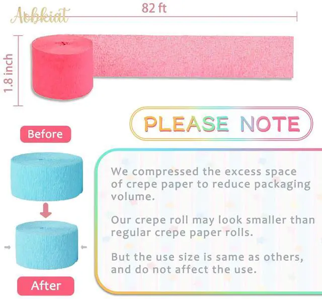 Alt view image 7 of 7 - 5 Rolls Rainbow Party Streamers Crepe Paper,Candyland Party Decorations for Christmas,Birthday,Wedding,Bachelorette,Bridal/Baby Shower,Hanging Candyland Backdrop Decoration