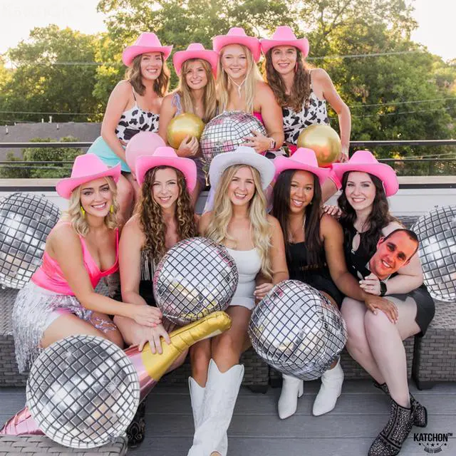 Alt view image 7 of 7 - , Big Silver Disco Ball Balloons - 22 Inch, Pack of 6 | Disco Party Decorations, 4D Sphere Disco Balloons for 70s Theme Party Decor, Bachelorette Party Decorations | Graduation Decorations 2026