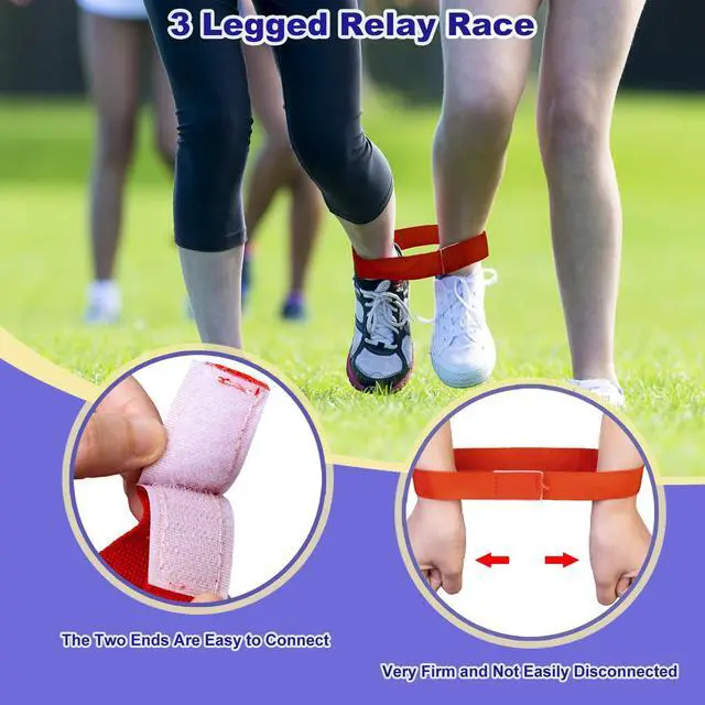 Alt view image 4 of 7 - Potato Sack Race Bags - Sack Race Bags for Adults and Kids, Bean Bag Toss Game, 3 Legged Relay Race, Egg Spoon Game, Carnival Outdoor Lawn Game for Easter, Halloween, Christmas, Birthday Party