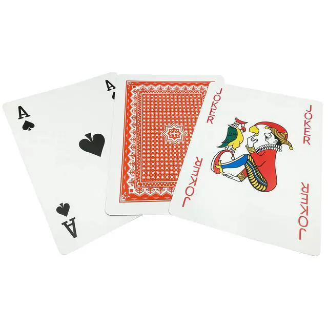 Alt view image 5 of 6 - Jumbo Giant Playing Card Deck - 8X11 Inch Large Oversized Cards - Super Big Game Theme Full Deck - For Kids, Adults, Casino Party Decorations