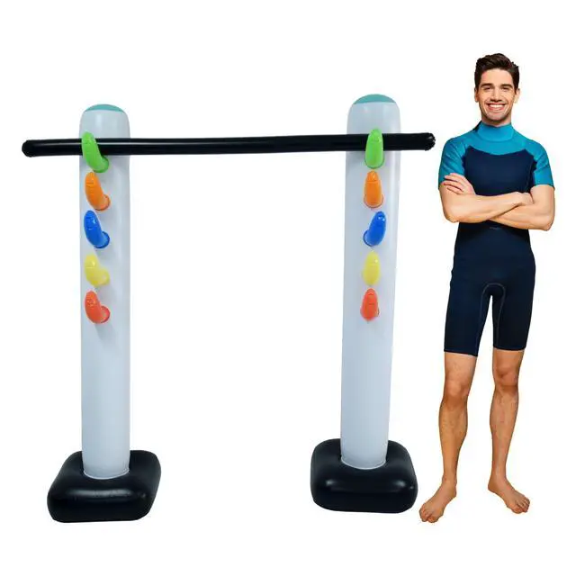 Alt view image 7 of 7 - Inflatable Limbo Game for Kids Adults 62" Luau Party Game, Indoor Outdoor Inflatable Lawn Yard Games, Summer Hawaiian Birthday Activity Carnival Game