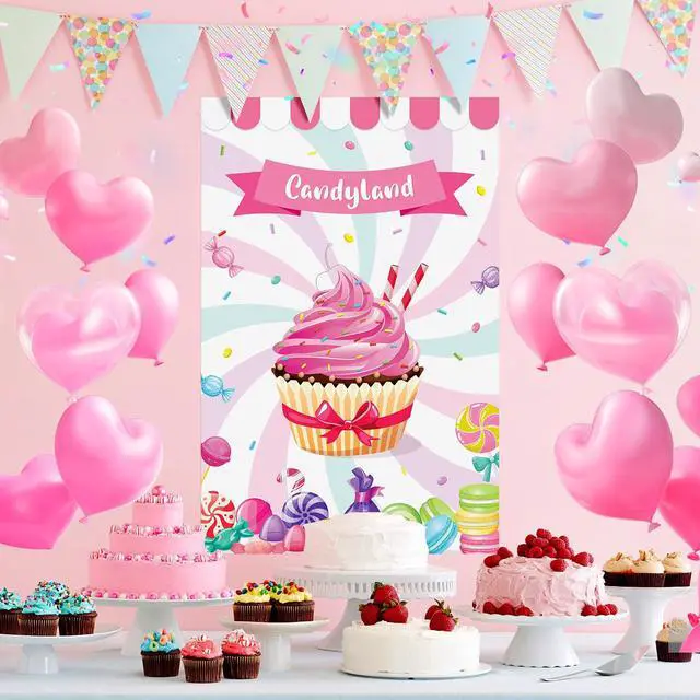 Alt view image 5 of 7 - Pin the Cherry on the Cupcake Game With 36 Pcs Cherries Large Cupcake Party Games Poster for Kids Girls Candy Birthday Party Carnival Party Supplies