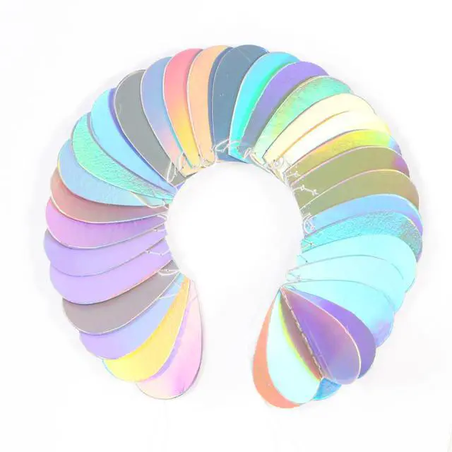 Alt view image 3 of 6 - Iridescent Disco-Holographic Party-Decorations Heart-Garland - 39Ft Galentines Valentines Day Wedding Hanging Paper Streamers Banner,Birthday Bachelorette Baby Bridal Shower Engagement Decor Ouruola