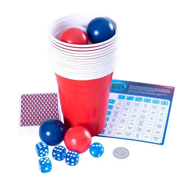 Alt view image 4 of 7 - Endless Games Party Game Starter Kit 30 Fun Game Night Games & Supplies for Adults | 2+ Players | Includes Cups, Dice, and Cards | Ages 21+
