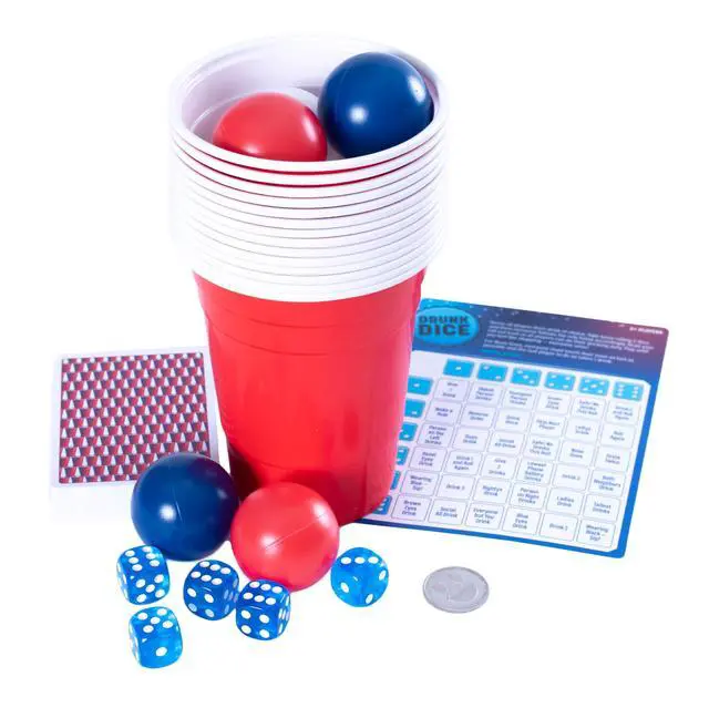 Alt view image 3 of 7 - Endless Games Party Game Starter Kit 30 Fun Game Night Games & Supplies for Adults | 2+ Players | Includes Cups, Dice, and Cards | Ages 21+