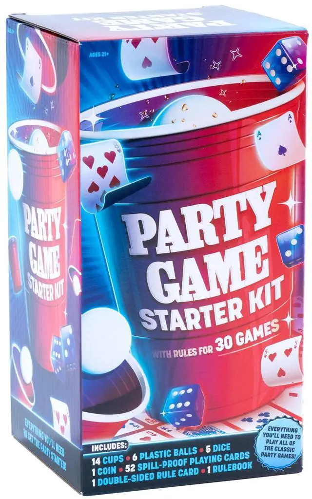 Alt view image 6 of 7 - Endless Games Party Game Starter Kit 30 Fun Game Night Games & Supplies for Adults | 2+ Players | Includes Cups, Dice, and Cards | Ages 21+