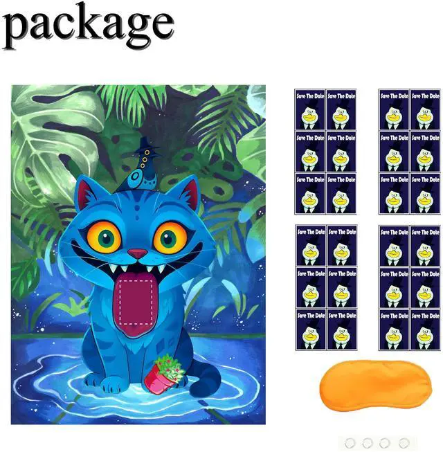 Alt view image 2 of 7 - Pin The Letter Party Game Set for Kids, Birthday Activities with Sticker Favors, Boys and Girls Party Entertainment