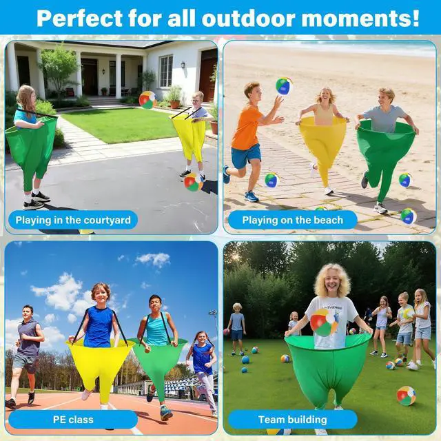 Alt view image 4 of 7 - 24Pcs Granny Pants Yard Game Funny Field Day Outdoor Toss Games for Kids Adults and Family Gaint Pant Set for Brithday Party Tossing Games Activities for Groups