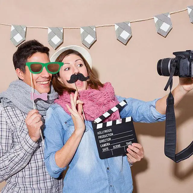 Alt view image 2 of 4 - 36 Pcs Photo Booth Props Carnival Circus Party Birthday Halloween Party Supply Prop Favor Graduation Kit Selfie Dressdecor