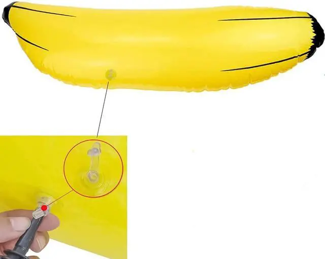 Alt view image 3 of 5 - Bachelorette Party Favor Girls Night Out Party Games - Ring Toss Hoopla Games for Bachelorette Party Swimming Pool (Include 2 Pieces Inflatable Banana with 9 Pieces Plastic Toss Rings)