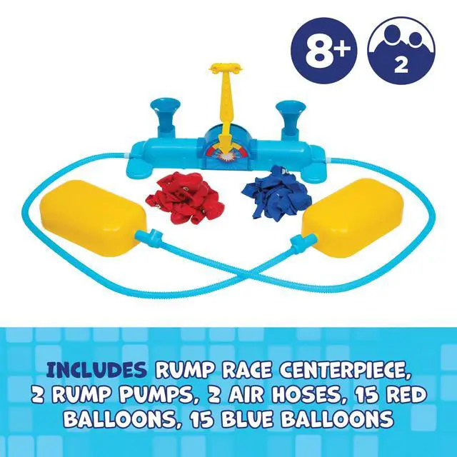 Alt view image 7 of 7 - Rump Race Family Game Night - Balloon Popping Battle Board Game - Party Game - The Race is On to Pop Your Opponents Balloon - Bounce Your Balloon Off - Ages 8+