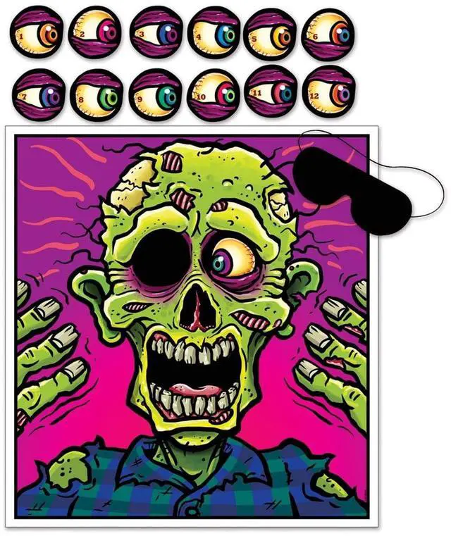 Main image of Pin The Eyeball On The Zombie Games - 1 Pc