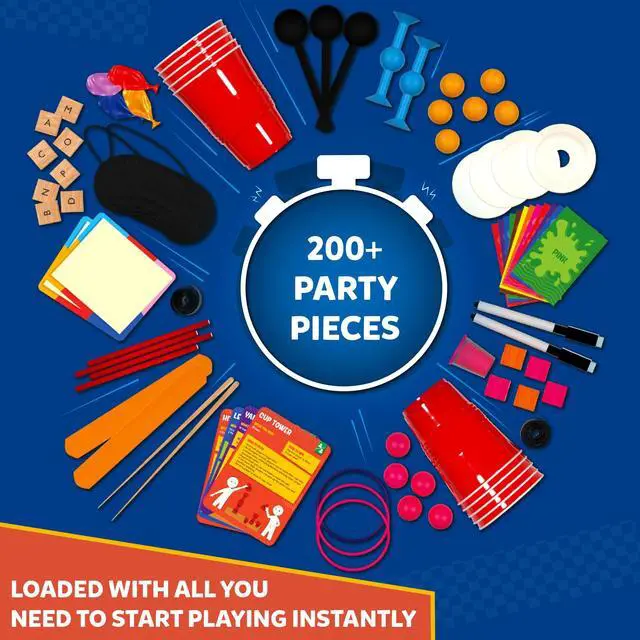 Alt view image 3 of 7 - One Minute Party Games - 200+ Pieces, Fast-Paced & Hilarious Group Games for Kids, Teens & Adults, Fun for Game Nights, Birthdays, Family Gatherings, Indoor or Outdoor Play