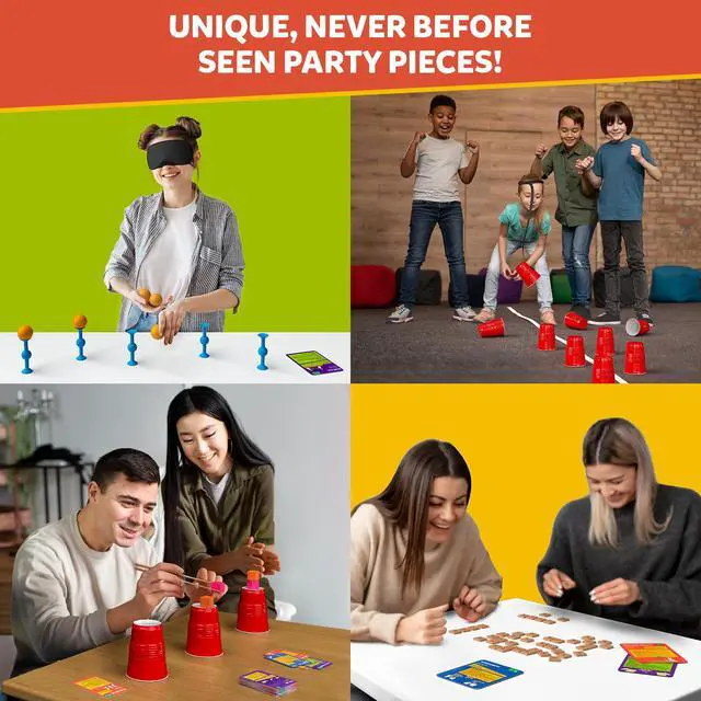 Alt view image 4 of 7 - One Minute Party Games - 200+ Pieces, Fast-Paced & Hilarious Group Games for Kids, Teens & Adults, Fun for Game Nights, Birthdays, Family Gatherings, Indoor or Outdoor Play