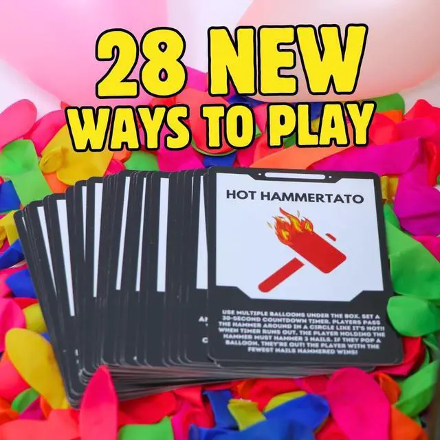 Alt view image 5 of 7 - Wack A Balloon Party Edition Pop Game for Kids and Adults, Interactive Balloon Popping Party Gift for Game Night, Family Fun and Classrooms, Ages 4+