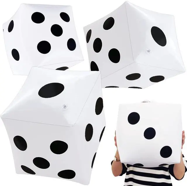 Main image of 3Pack 13 Inch Jumbo Inflatable Dices,Fun Giant Large Inflatable Dice for Indoor Outdoor Board Game,Pool Party,Lawn Floor Games