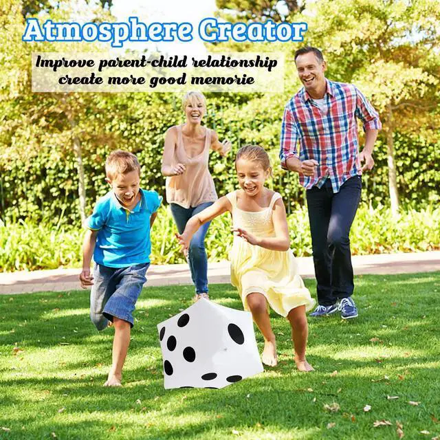 Alt view image 4 of 7 - 3Pack 13 Inch Jumbo Inflatable Dices,Fun Giant Large Inflatable Dice for Indoor Outdoor Board Game,Pool Party,Lawn Floor Games