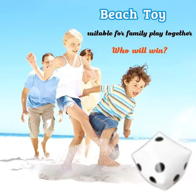 Alt view image 6 of 7 - 3Pack 13 Inch Jumbo Inflatable Dices,Fun Giant Large Inflatable Dice for Indoor Outdoor Board Game,Pool Party,Lawn Floor Games