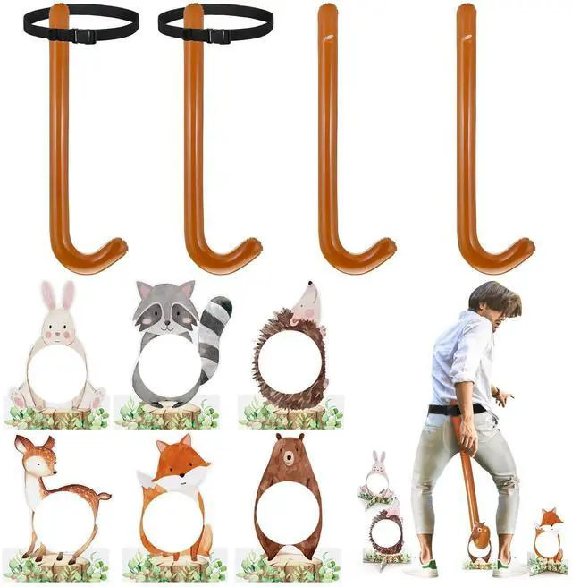 Main image of 12 Pcs Funny Tail Game Bridal Shower Party Games Funny Family Night Activities for Adults Outdoors Indoors Bachelorette Baby Shower Birthday Party Supplies