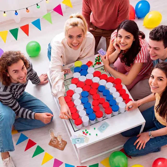 Alt view image 4 of 7 - 60 Pack Carnival Party Game Punch Game Set DIY Prize Punch Boxes Includes Plastic Cups Tissue Paper Rubber Bands Blindfolds and Red Pens for Carnival Circus Activities Party Favors Supplies