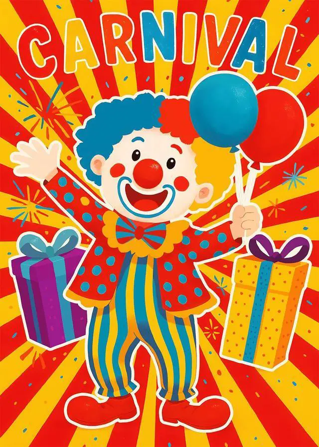 Alt view image 5 of 5 - Pin on The Clown Carnival Party Game, Circus Theme Birthday Party Decorations Supplies Activities