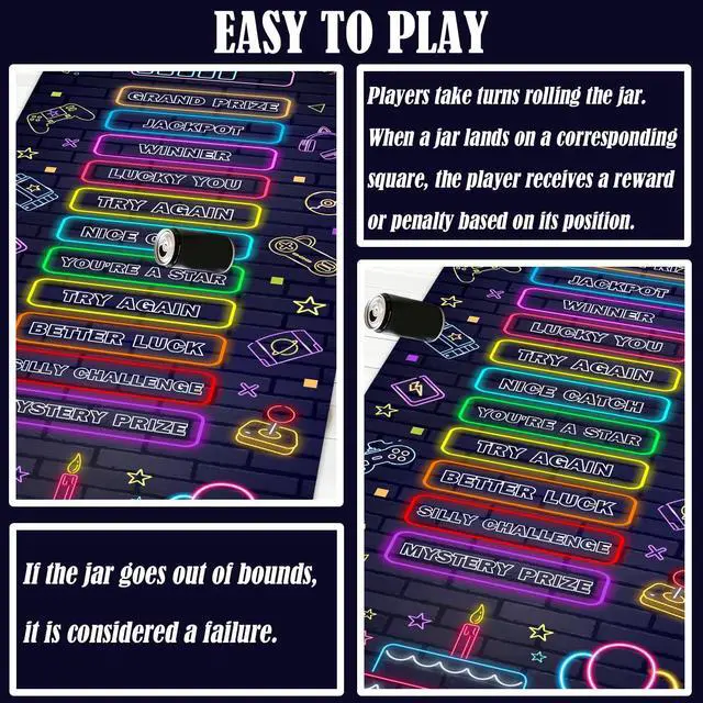 Alt view image 3 of 7 - Party Games, Can Rolling Party Game for Kids Adults, Indoor Outdoor Group Activity, Game Controller Birthday Party Supplies Decorations, Funny Game for Birthday Retirement