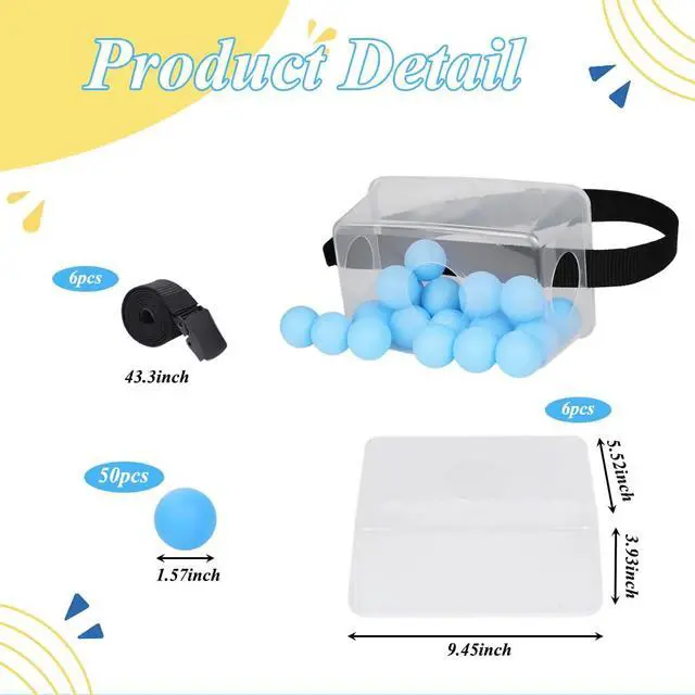 Alt view image 2 of 7 - 6 PC Swing Ball Game Set for Party Gatherings, Novelty Twerk Game Include Clear Boxes & 50 Blue Balls, Twerk Pong Activities for Adult Indoors Outdoors Party