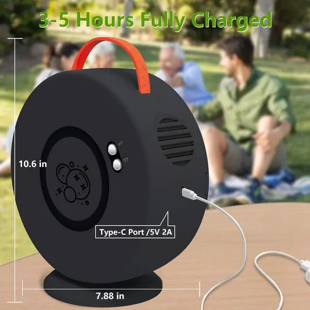 Alt view image 4 of 6 - Bubble Machine for Kids and Toddlers, 360° Bubble Blower for Outdoor Play