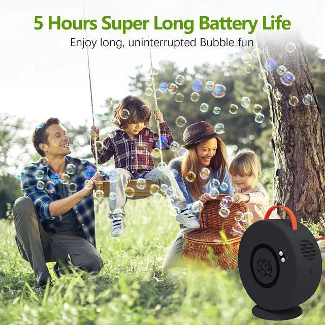 Alt view image 3 of 6 - Bubble Machine for Kids and Toddlers, 360° Bubble Blower for Outdoor Play