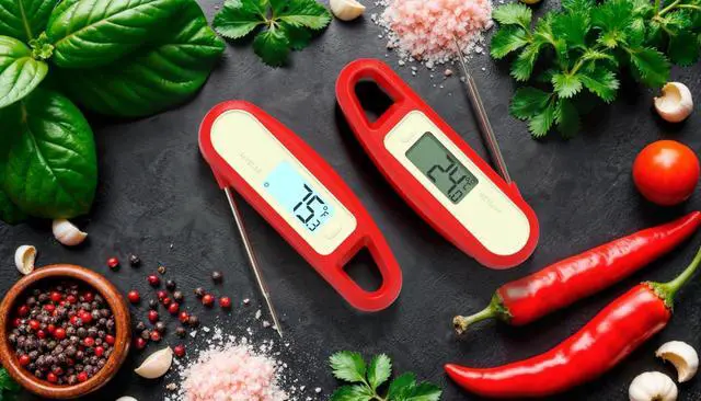 Alt view image 4 of 5 - PT12B Javelin 2 Ultra Fast Digital Instant Read Meat Thermometer for Grill and Cooking, 3" Probe, Compact Foldable Design, 1.5" Backlight Display, Water Resistant-Chipotle