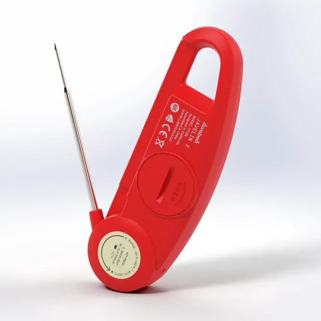 Alt view image 3 of 5 - PT12B Javelin 2 Ultra Fast Digital Instant Read Meat Thermometer for Grill and Cooking, 3" Probe, Compact Foldable Design, 1.5" Backlight Display, Water Resistant-Chipotle