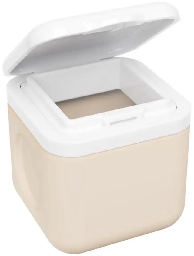 Main image of Magnetic Silicone Storage Container, Fridge-Mountable, Cream