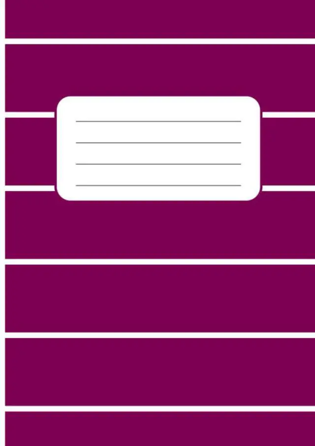 Main image of Half Plain Half Lined Exercise Book: Classic Notebook A4 Size 20mm Lines Top Plain Bottom Lined White Paper 90 gsm | Big 150 Pages | Write and Draw| ... to School Home Learning | Fuchsia Cover