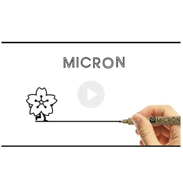 Alt view image 7 of 7 - Pigma Micron Fineliner Pens - Archival Black Ink Pens - Pens for Writing, Drawing, or Journaling - Assorted Point Sizes - 6 Pack