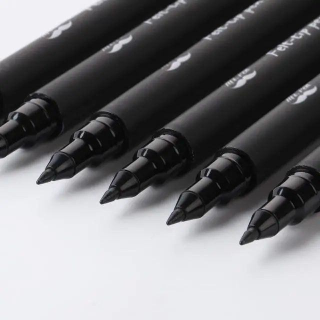 Alt view image 4 of 7 - Mr. Pen- Black Felt Tip Pens, Fine Point, 6 Pack, Fast Drying, No Smear