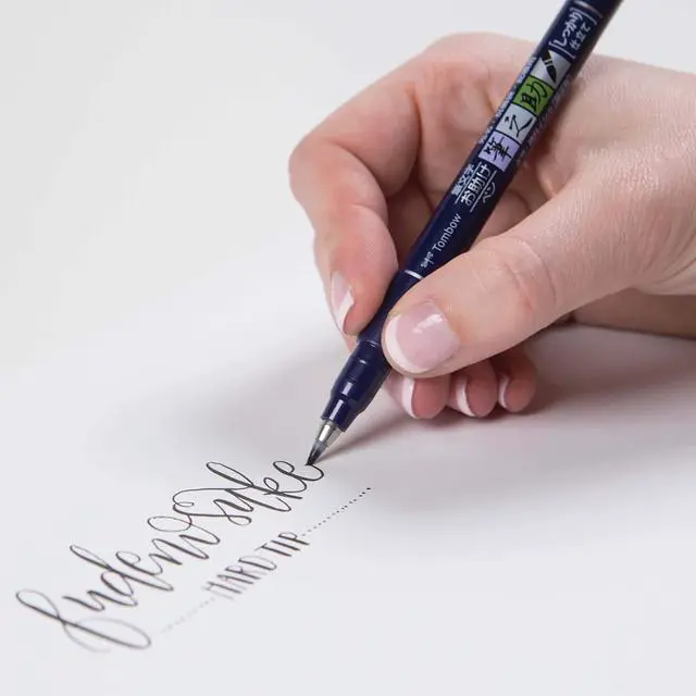 Alt view image 3 of 6 - 62038 Fudenosuke Brush Pen, 2-Pack. Soft and Hard Tip Fudenosuke Brush Pens for Calligraphy and Art Drawings