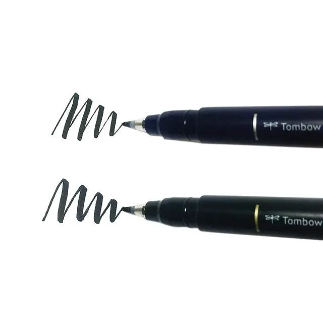 Alt view image 5 of 6 - 62038 Fudenosuke Brush Pen, 2-Pack. Soft and Hard Tip Fudenosuke Brush Pens for Calligraphy and Art Drawings