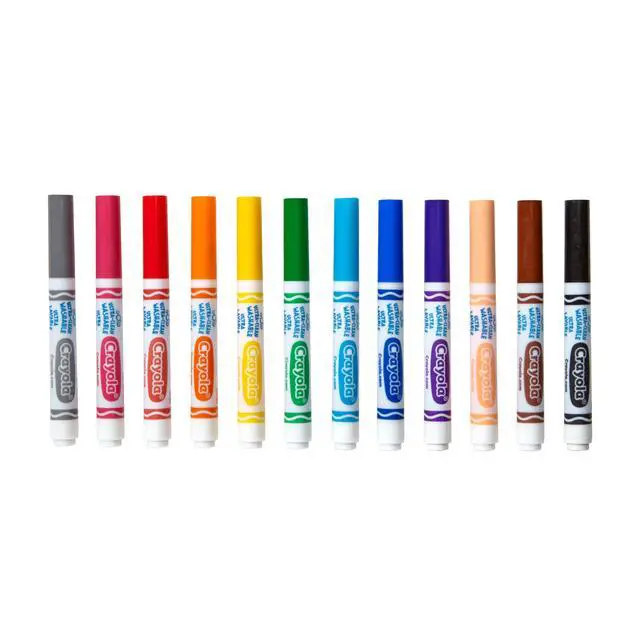 Alt view image 4 of 5 - Broad Line Markers (12 Count), Washable Markers for Kids, Assorted Colors, Arts & Crafts Supplies, For Coloring Books & Art Projects, Ages 3+
