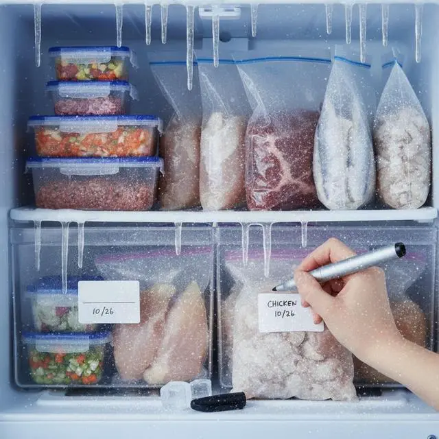 Alt view image 4 of 7 - Permanent Freezer Marker Set of 5 Waterproof Fast-Drying Black Ink Pens with Chisel Tip for Food Labeling, Fridge & Freezer Storage, Kitchen & Lab Use & General Organization.