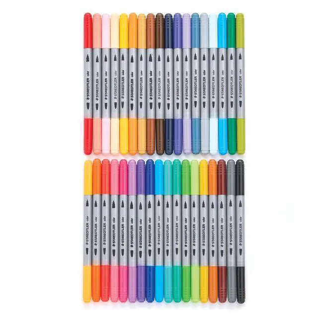 Alt view image 4 of 7 - Double Ended Markers, Assorted Bullet Tips, Assorted Colors, 36/Pack