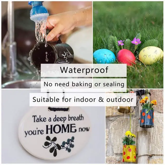 Alt view image 5 of 7 - Paint Pens Paint Markers Never Fade Quick Dry and Permanent, 12 Color Oil-Based Waterproof Marker Pen Set for Rock Painting, Ceramic, Wood, Fabric, Plastic, Canvas, Glass, Mugs