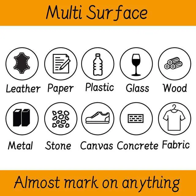 Alt view image 6 of 7 - Paint Pens Paint Markers Never Fade Quick Dry and Permanent, 12 Color Oil-Based Waterproof Marker Pen Set for Rock Painting, Ceramic, Wood, Fabric, Plastic, Canvas, Glass, Mugs
