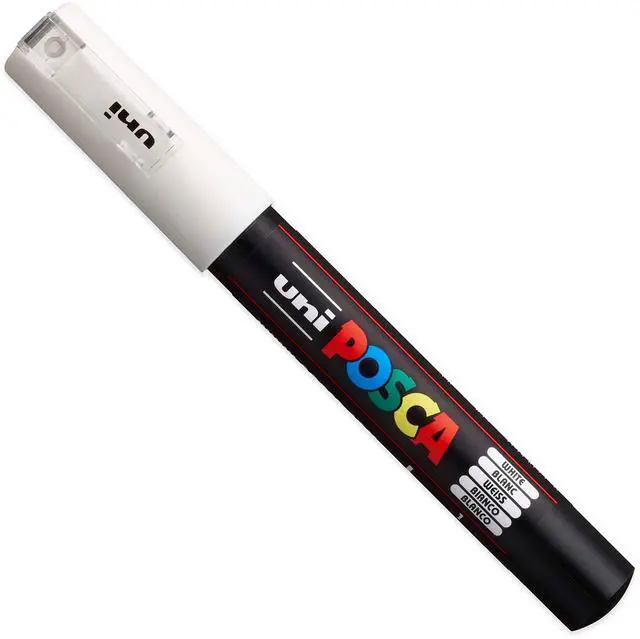 Alt view image 4 of 7 - Ultra Fine to Fine Paint Marker Pens Set - PC-1MR, PC-1M, PC-3M - White Ink - Pack of 3