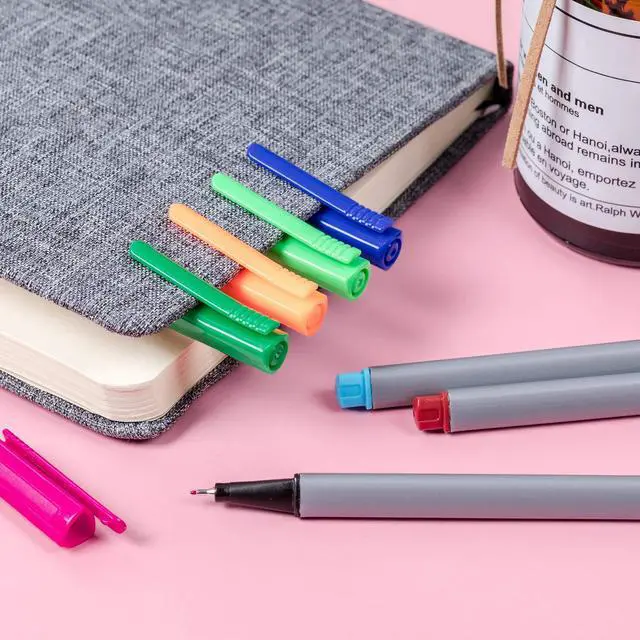 Alt view image 7 of 7 - Colored Fineliner Pens, 12 Pack, Fine Point