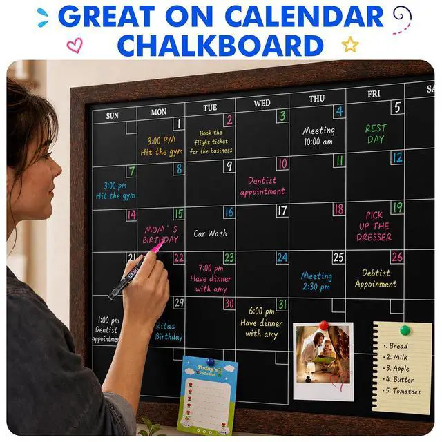 Alt view image 5 of 7 - Extra Fine Tip Chalk Markers (8 Pack 1mm Point), Liquid Chalk Pens - Dry Erase Marker Pens for Blackboard, Chalkboards, Windows, Glass, Bistro, Cars, Signs, Chalkboard Labels Included