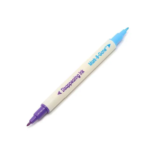 Alt view image 3 of 4 - Dual Purpose Disappearing Ink & Mark-B-Gone, Marking Pen, Blue and Purple, 8.75 x 2.88 x 0.5