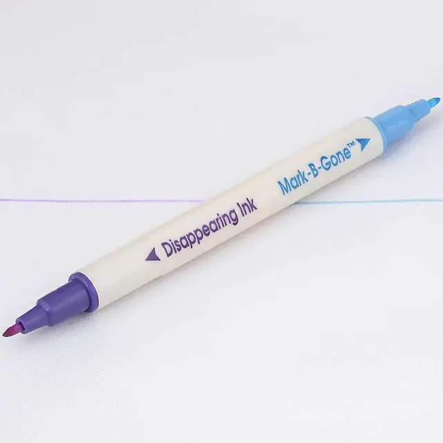 Alt view image 4 of 4 - Dual Purpose Disappearing Ink & Mark-B-Gone, Marking Pen, Blue and Purple, 8.75 x 2.88 x 0.5