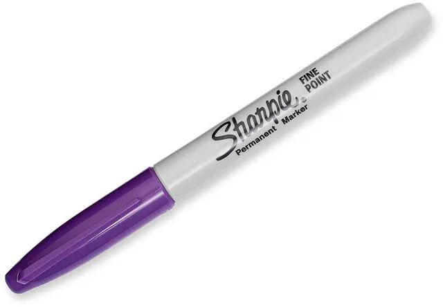 Alt view image 2 of 2 - Permanent Markers, Fine Point, Purple, 2-Pack (1765445)