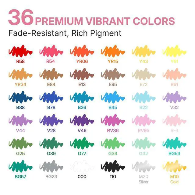 Alt view image 7 of 7 - 36 Colors Acrylic Paint Markers, Acrylic Paint Pens and Acrylic Markers with Brush Tip, Automatic Ink Control No-Bleed Paint Markers for Rock, Wood, Canvas, Glass, Ceramic, Fabric