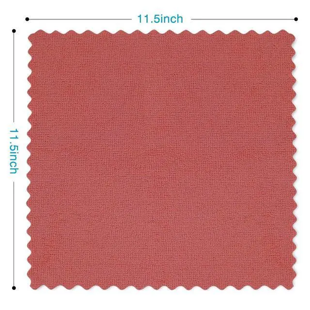 Alt view image 5 of 7 - Cleaning Cloths, Shop Towels 100 Pack, Shop Rags Reusable, Microfiber Cleaning Rags Bulk for Cars, Multi-Purpose Lint Free Towels for Automotive, Mechanic, Kitchen, 11.5 x 11.5, Red